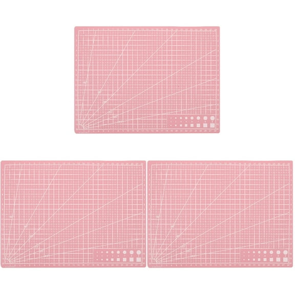 MLINS 3pcs Art Carving Cutting Mat DIY Cutting Board Paper Art Shear Plate Home Engraving Mat for Crafting (A4)