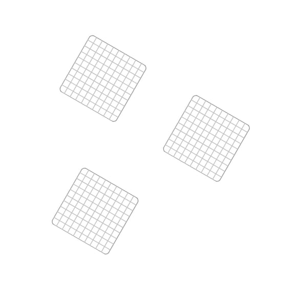MLINS 3pcs Clear Stamp Blocks With Grid Lines Acrylic Stamping Blocks For Making Crafting Scrapbooking