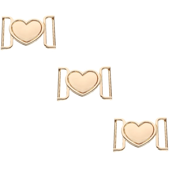 MLINS 3pcs Coat Metal Clip Buckle Multi-function Clothes Toggle Buckle Clothing Decorative Accessory
