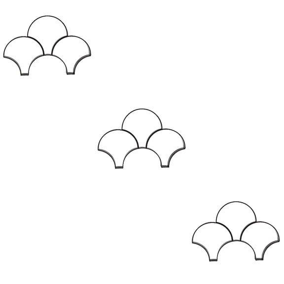 DINHEAROM Mlins 3Pcs Black Pavement Mold for DIY Garden and Path Making