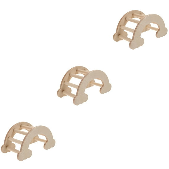 MLINS 3pcs Decorative Climbing Bridge Hamster Training Ladder Guinea Pig Bridge Ladder Climbing Ladder