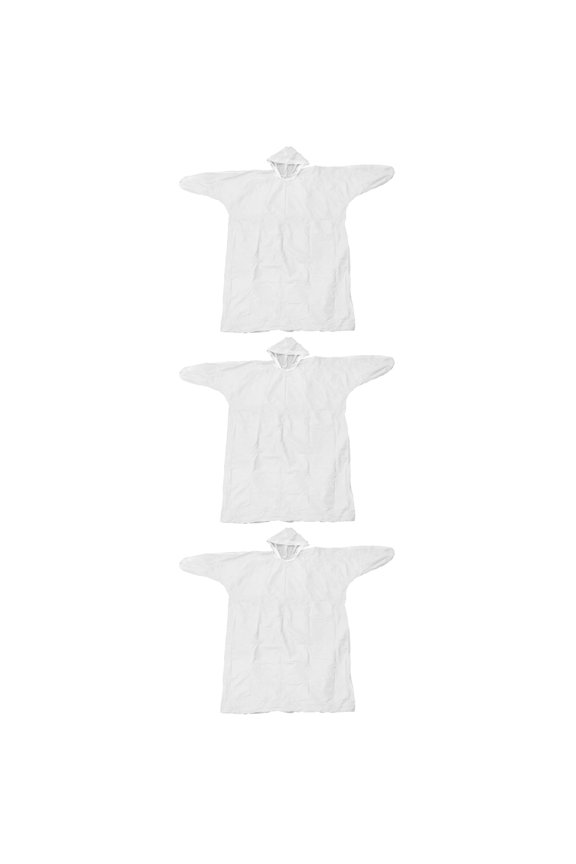 MLINS 3pcs Disposable Raincoat Outdoor Transparent Raincoat Thickened Raincoat for Travel Hiking Man Woman