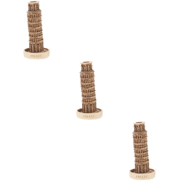 MUSISALY Mini Leaning Tower Of Pisa Model Resin Miniature Italy