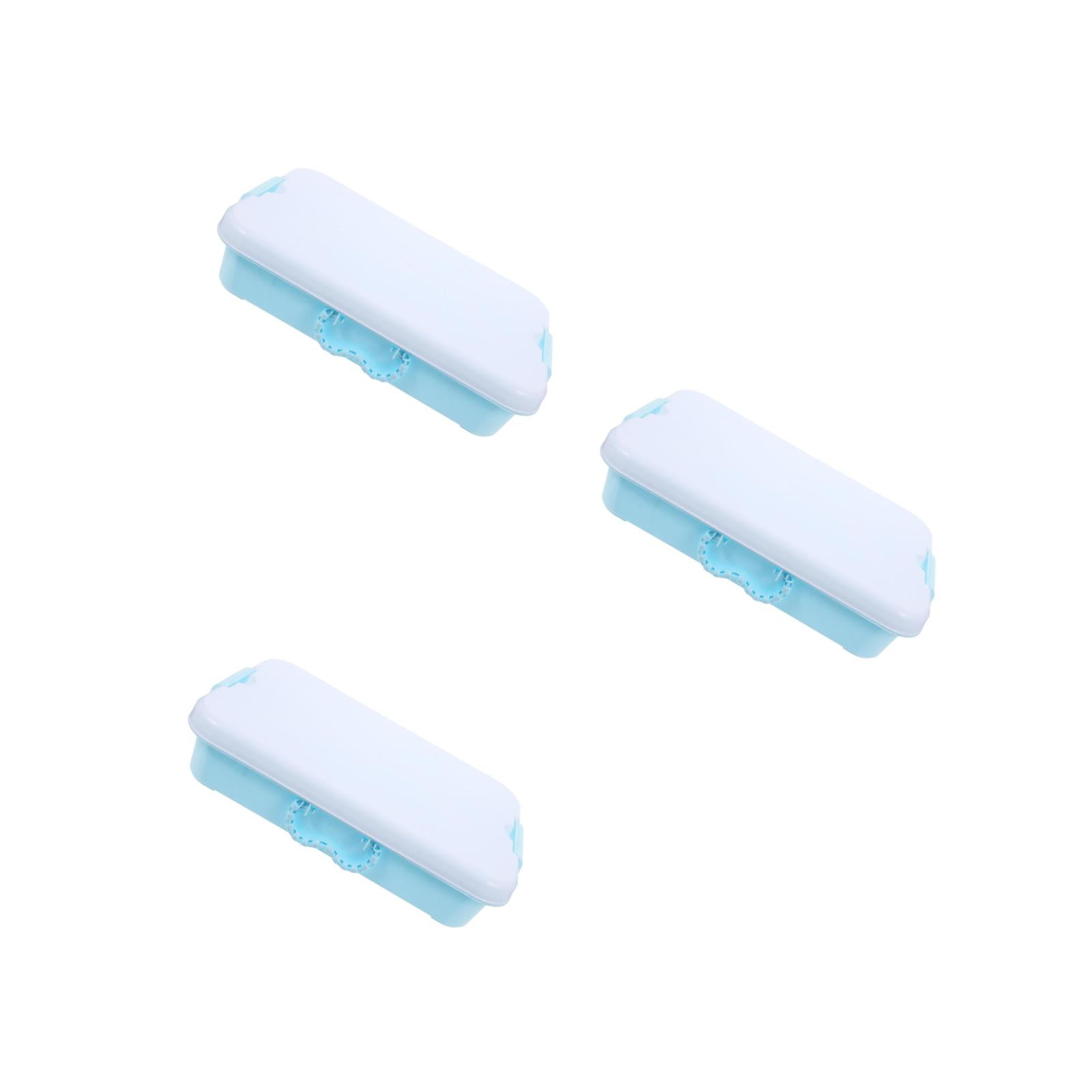 MLINS 3pcs Empty Sandbox Sand Tray With Lid Portable Small Toy Storage Box Plastic Sandbox Outdoor Activities Toy Storage Case Plaything Box