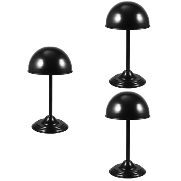MLINS 3pcs Hat Display Stand Wig Stand Holder Metal Tabletop Hat Rack Wig Holder Display Stand
