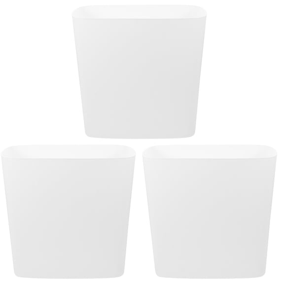 MLINS 3pcs Household Garbage Can No Pressing Ring Trash Can Narrow Place Garbage Trash Bin