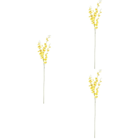 MLINS 3pcs Imitation Oncidium Home Fake Flower Decor Diy Art Decoration Simulation Flower