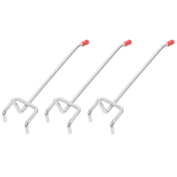 MLINS 3pcs Iron Pegboard Hook Supermarket Shelf Hook Commodity Hook Pegboard Peg Hook