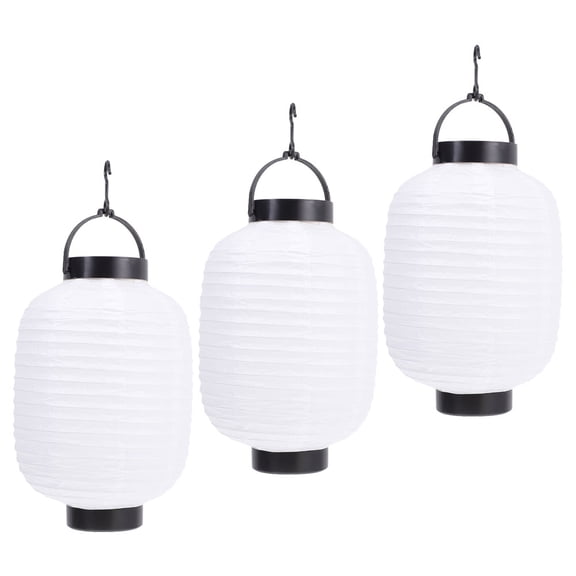 MLINS MLINS 3pcs White Paper Lanterns Decorative Asian Foldable Japanese Lanterns for Sushi Restaurant Indoor Party Decoration