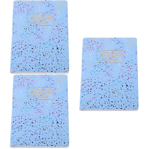 MLINS 3pcs Multi-Function Note Book Portable Planner Organizer Office Academic Planner Office Accessory