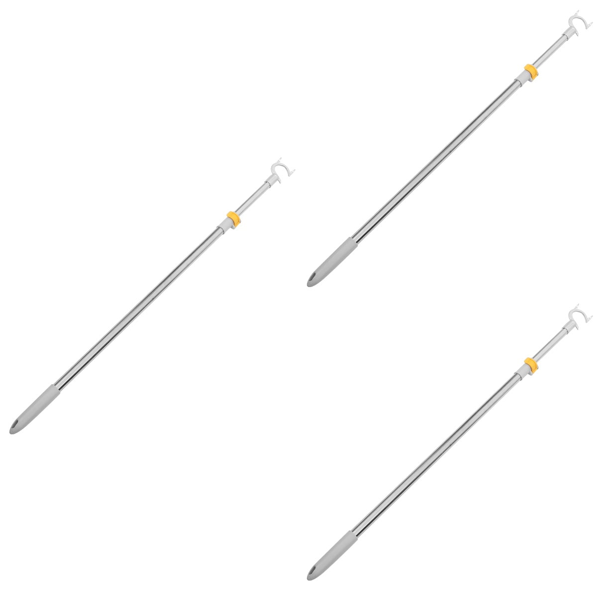 MLINS 3pcs Telescopic Clothes Reach Pole Clothesline Pole Home Clothes ...