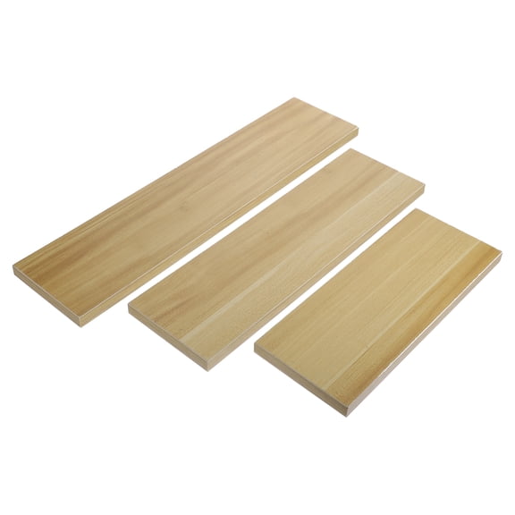 FELTECHELECTR Wall Shelf Red Wooden For Homeowners 3Pcs 19.7X4.7X0.6In