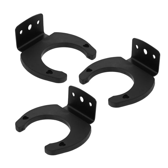 MLINS 3pcs Wall-mounted Mic Rack Sturdy Microphone Holder No Wire Microphone Hook