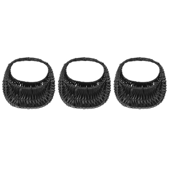 MLINS 3pcs Woven Storage Basket Flower Arrangement Woven Flower Basket Small Basket with Handle