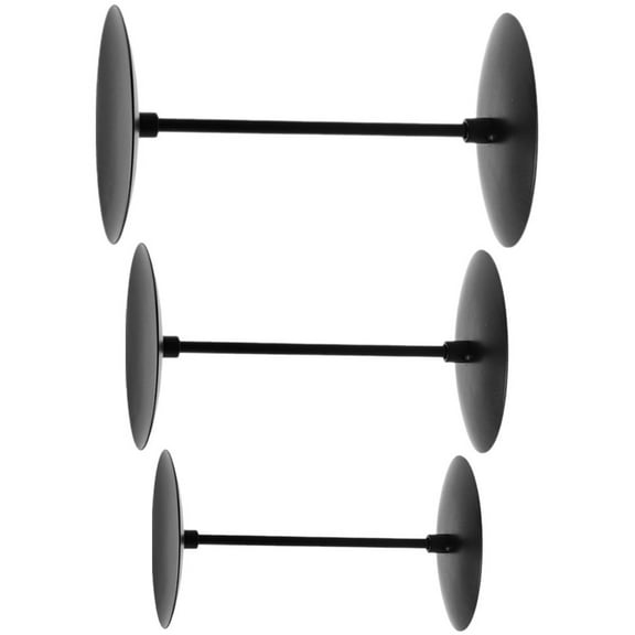 Milisten Iron Candlesticks Candlestick Vintage Style Photo Prop for Home Owners 3pcs