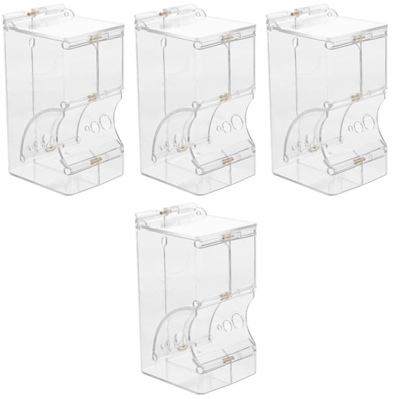MLINS 4 Count Pig Feeder Hamster Food Dispenser Practical