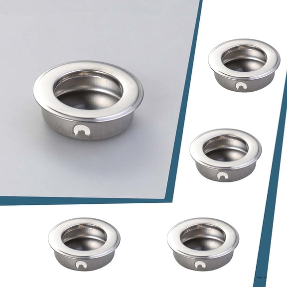 MLINS 4-Pack Stainless Steel Kitchen Cabinet Handles, Replacement Hardware, 4.00 x 4.00 x 1.00 CM, Modern Design