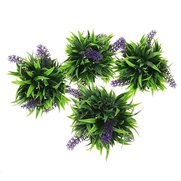 MLINS 4 Pcs Artificial Lavender Topiary Ball Grass Garden Room Mother