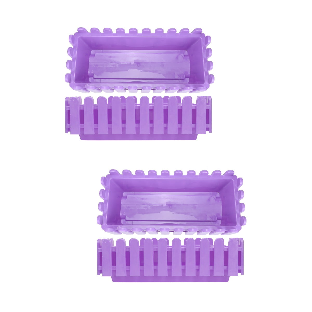 MLINS 4 Pcs Balcony Flower Box Rectangular Planter Fence Shape Planter — free download