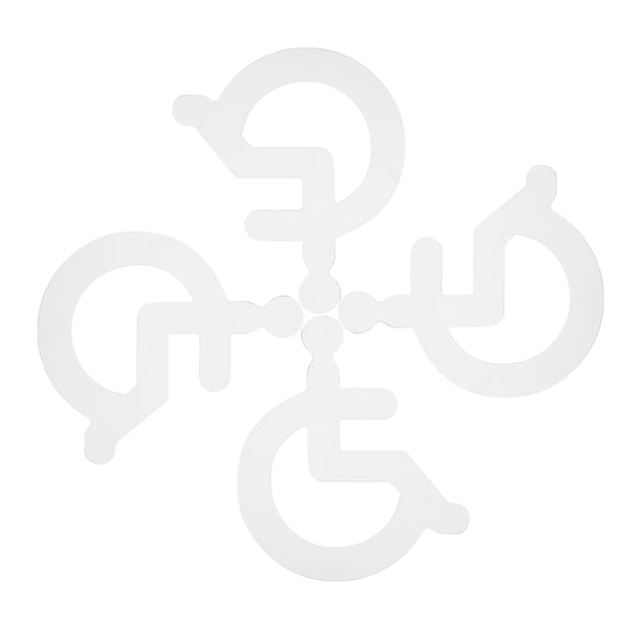 DINHEAROM Restroom Label Acrylic Silver Unisex 4Pcs 11.8X3.5X0.4In