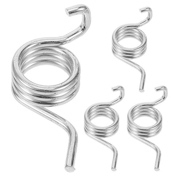 MLINS  4 Pcs Brake Return Spring Pedal Kit Motorcycle Side Footrest Silver