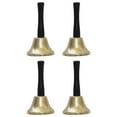 thumbnail image 1 of FELTECHELECTR Vintage Bells Golden 4Pcs 12x6.5cm Wood Metal, 1 of 8