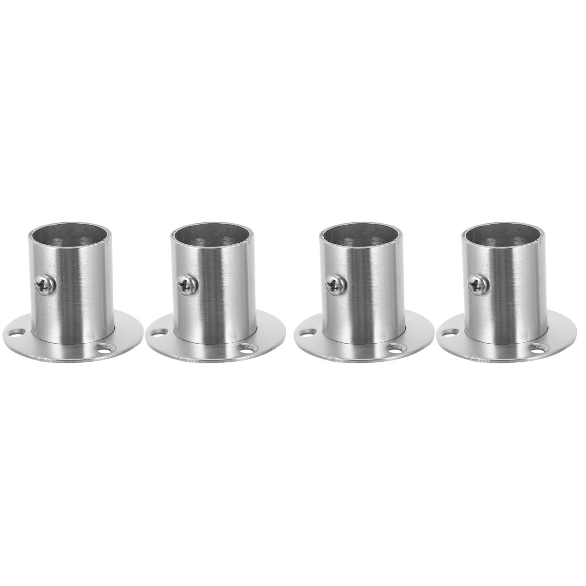 MLINS 4 Pcs Closet Rod Bracket End Supports Sockets Stainless Steel ...