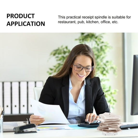 MLINS 4 Pcs Desk Organizer Ticket Spike Restaurant Stabber Bill Office