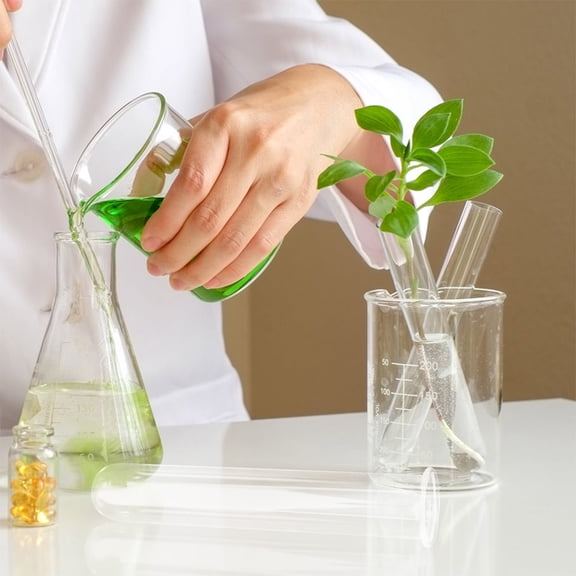 DINHEAROM Plant Vase Glass Test Tube Vase 4pcs For Desktop Propagation Station
