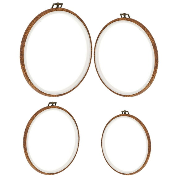 MLINS 4 Pcs Embroidery Circle Beginners Round Cross Stitch Ring Small