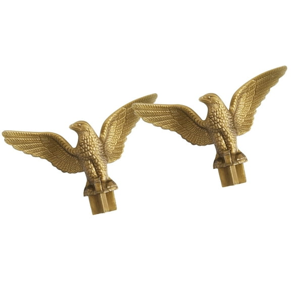MLINS 4 Pcs Flag Pole Eagle Topper Ornament Flagpole Poles Banner