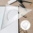 thumbnail image 1 of MLINS  4 Pcs Geometry — Measurement Tools Triangle Ruler Set Strong Surface Rulers, 1 of 8