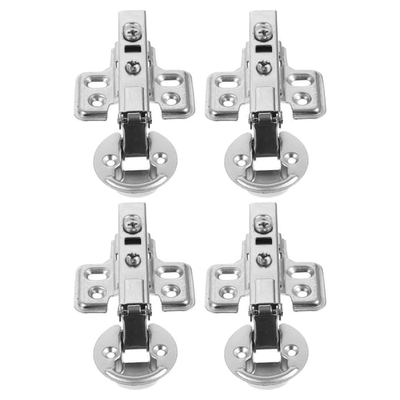 MLINS  4 Pcs High Transparent Display Frame Stainless Steel Door Hinge