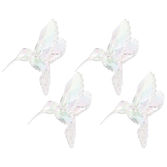 MLINS  4 Pcs Hummingbird Figurine Ceiling Hanging Decor Colorful Decoration