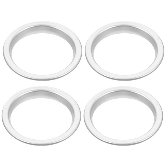 DINHEAROM Car Interior Decoration Abs Silver 4Pcs