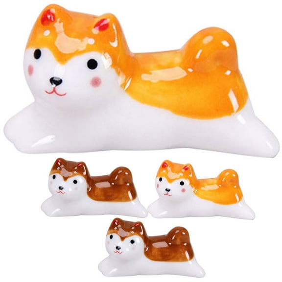 MLINS 4 Pcs Kitchen Holder Puppy Chopsticks Shelf Rest for Celebration