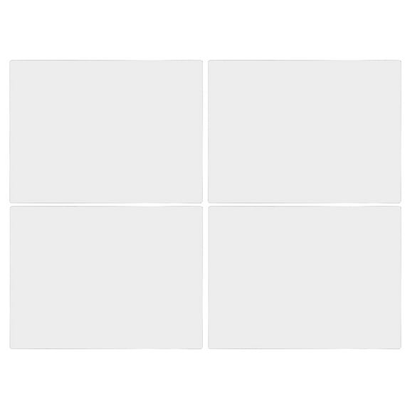 MLINS  4 Pcs Large Mirror For Bedroom Polyethylene Strip Flat Travel White