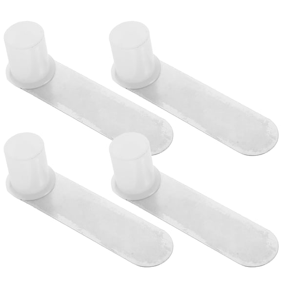 MLINS 4 Pcs Mosquito Net Pole Base Court Foot Pedal Extended Student Silver