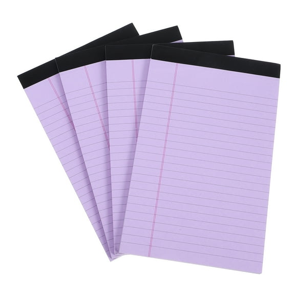 MLINS 4 Pcs Narrow Write Notebook 20.30X12.70X0.50CM Purple