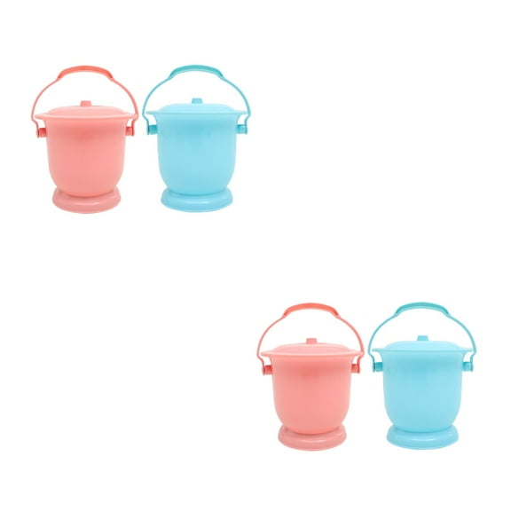 MLINS 4 Pcs Old People Spittoon Adult Chamber Pot Spittoon with Cover Portable Spittoon