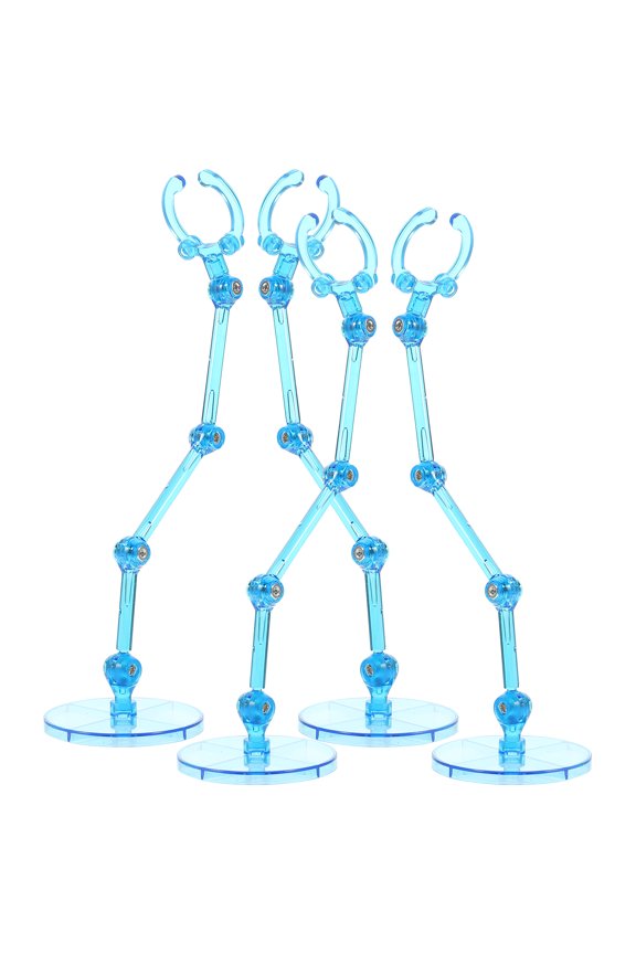4-Pack Model Figurine Display Stands 2x2x6.2 Inches for Model Store and Collectibles