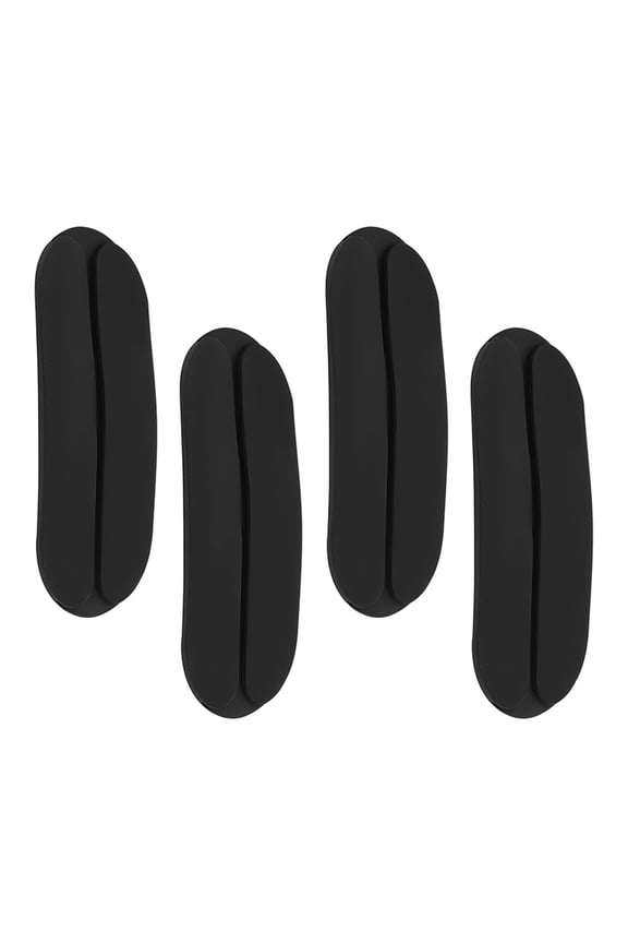 MLINS 4 Pcs Protectors Pads Invisible Shoulder Strap Miss 9.00X4.00X1.00CM Black