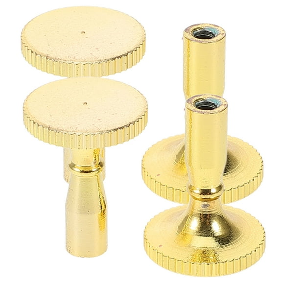 MLINS 4 Pcs Replacement Lamp Metal Knob Switch Baby 2.00X1.50X1.50CM Golden