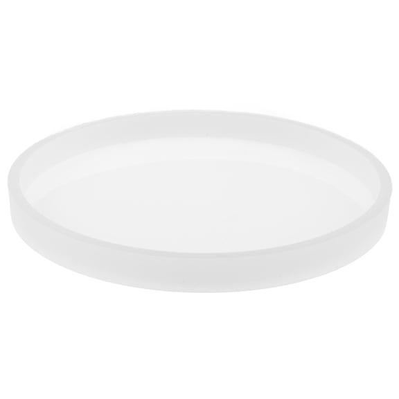 MLINS  4 Pcs Round Mold Coaster Making Trays Shape Home Decor White