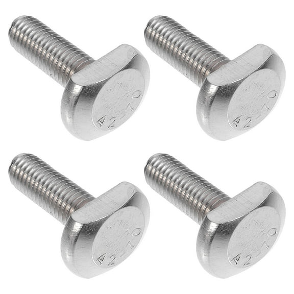 YUYUETIME Cabinet Screws T-slot Drop-in Stud Sliding Screw Bolt Silver Stainless Steel 4Pcs
