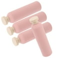 thumbnail image 1 of FELTECHELECTR Empty Shampoo And Conditioner Bottles Pink Pe 4Pcs Reusable Squeeze Bottle With Flip Cap, 1 of 8