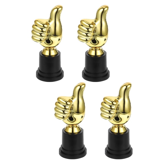 MLINS 4 Pcs Soccer Trophy Plastic Fixture Plant Semi-permanent Staff