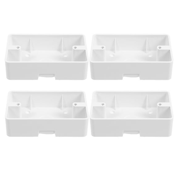 FELTECHELECTR 4Pcs Durable Plastic Outdoor Electrical Outlet Enclosure Box with Waterproof Design