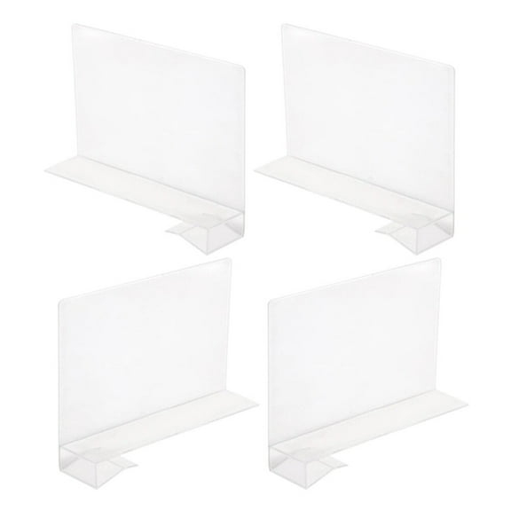 MLINS  4 Pcs Tall Partition Plate Reusable Shelf Dividers Kitchen Cupboard