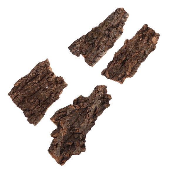 MLINS  4 Pcs Terrariums Tortoise Reptile Bark Hiding Place for Pets Lizard Decoration